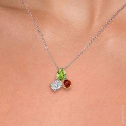 Pendant in 925 Sterling Silver and 10K Yellow Gold