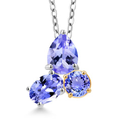 Pendant in 925 Sterling Silver and 10K Yellow Gold