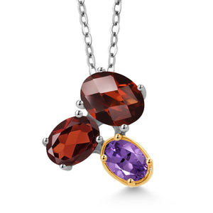 Pendant in 925 Sterling Silver and 10K Yellow Gold