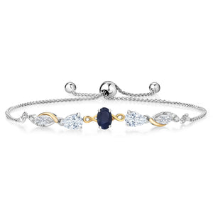 Bracelet in 925 Sterling Silver and 10K Yellow Gold