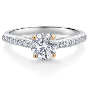 Ring in 10K Two Tone Gold