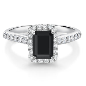 Ring in 10K White Gold