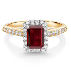 Ring in 10K Two Tone Gold
