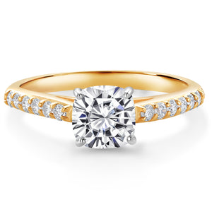 Ring in 10K Two Tone Gold