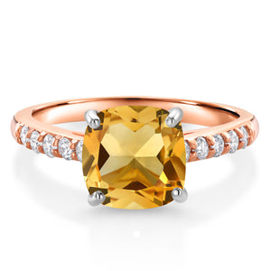 Citrine - November_5_Ring in 10K Two Tone Gold