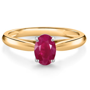 Ruby_5_Ring in 10K Two Tone Gold