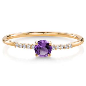 Amethyst - February_9_Ring in 10K Yellow Gold
