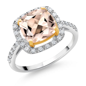 Ring in 925 Sterling Silver and 10K Yellow Gold
