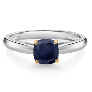 Ring in 925 Sterling Silver and 10K Yellow Gold