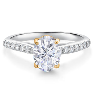 Amethyst-Checkerboard - February_6_Ring in 10K Two Tone Gold
