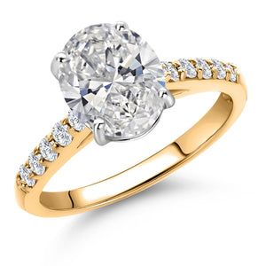 Ring in 10K Two Tone Gold