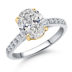 Ring in 10K Two Tone Gold
