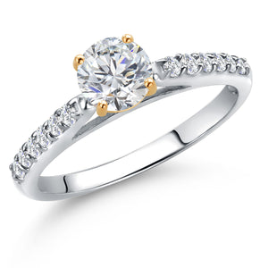 Ring in 10K Two Tone Gold