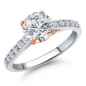 Ring in 10K Two Tone Gold