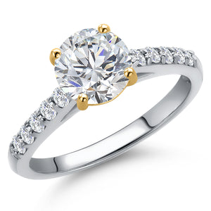 Ring in 10K Two Tone Gold