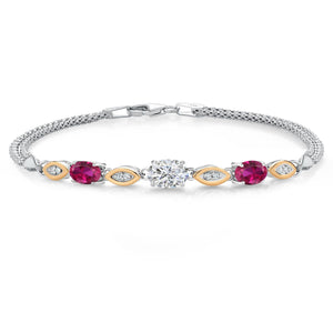 Bracelet in 925 Sterling Silver and 10K Yellow Gold
