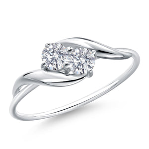 Ring in 10K White Gold