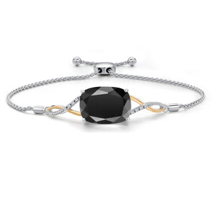 Bracelet in 925 Sterling Silver and 10K Yellow Gold