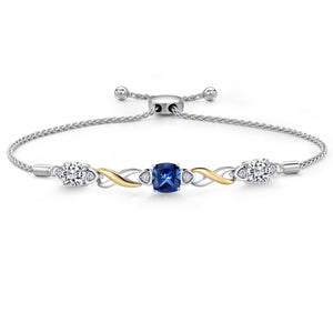 Bracelet in 925 Sterling Silver and 10K Yellow Gold