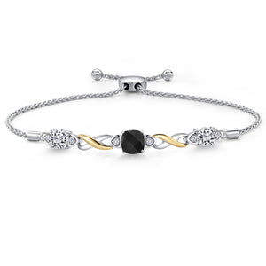 Bracelet in 925 Sterling Silver and 10K Yellow Gold