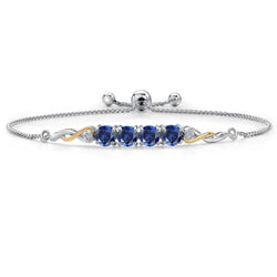 Bracelet in 925 Sterling Silver and 10K Yellow Gold
