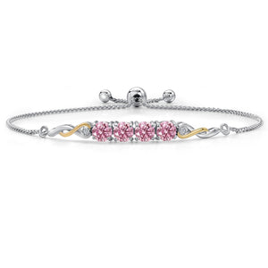Bracelet in 925 Sterling Silver and 10K Yellow Gold