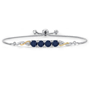 Bracelet in 925 Sterling Silver and 10K Yellow Gold
