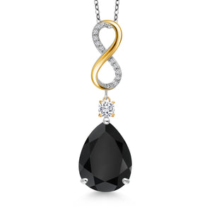 Pendant in 925 Sterling Silver and 10K Yellow Gold