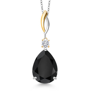 Pendant in 925 Sterling Silver and 10K Yellow Gold