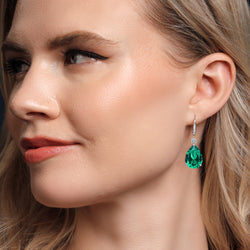 Earrings in 925 Sterling Silver and 10K Yellow Gold