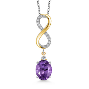 Amethyst - February_Pendant in 925 Sterling Silver