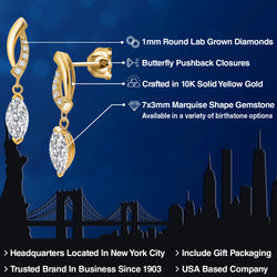 Earrings in 10K Yellow Gold