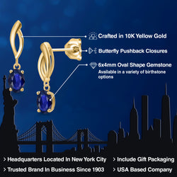 Earrings in 10K Yellow Gold