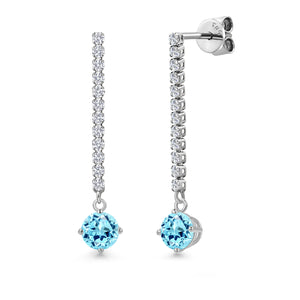 Earrings in 14K White Gold