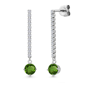 Earrings in 14K White Gold