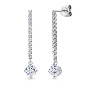 Earrings in 14K White Gold