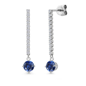 Earrings in 14K White Gold