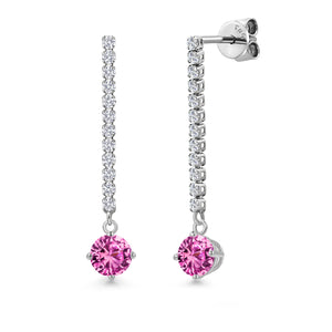 Earrings in 14K White Gold