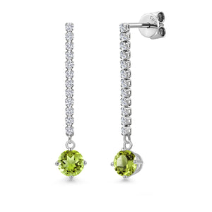 Earrings in 14K White Gold