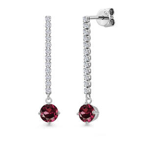 Earrings in 14K White Gold