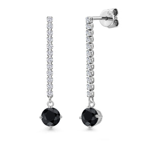Earrings in 14K White Gold