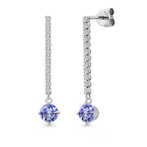 Earrings in 14K White Gold