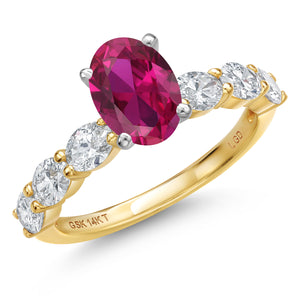 Created Ruby - July_8_Ring in 14K Two Tone Gold