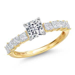 Ring in 14K Two Tone Gold