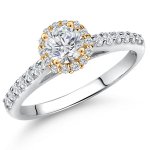 Lab Grown Diamond_5_Ring in 10K Two Tone Gold