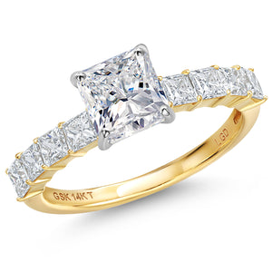 Ring in 14K Two Tone Gold