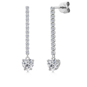 DEF and E - F_Earrings in 14K White Gold