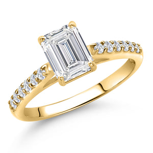 Lab Grown Diamond_7_Ring in 10K Yellow Gold