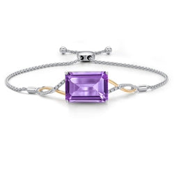 Bracelet in 925 Sterling Silver and 10K Yellow Gold