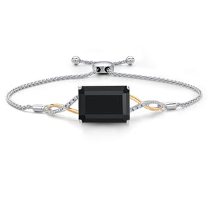 Bracelet in 925 Sterling Silver and 10K Yellow Gold